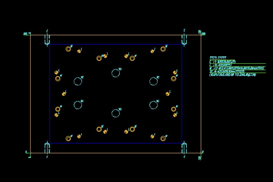 14寸笔记本A壳冲压拉伸成型模具设计图